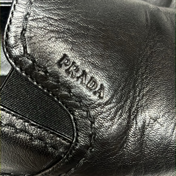 Prada Leather Espadrilles Black Round Toe Women’s Size 7.5 - Picture 8 of 16